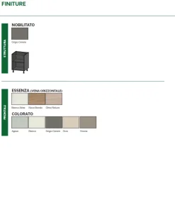 Cucina altri colori moderna lineare Capri in offerta^Imab Outlet