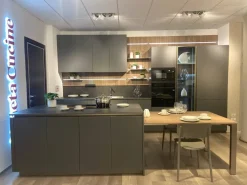 Cucina altri colori moderna Lounge vetro opaco in Offerta Outlet Cucine Ad Isola|Cucine Moderne