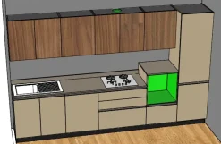 Cucina Anice  lineare con un ribasso imperdibile^Valdesign Clearance