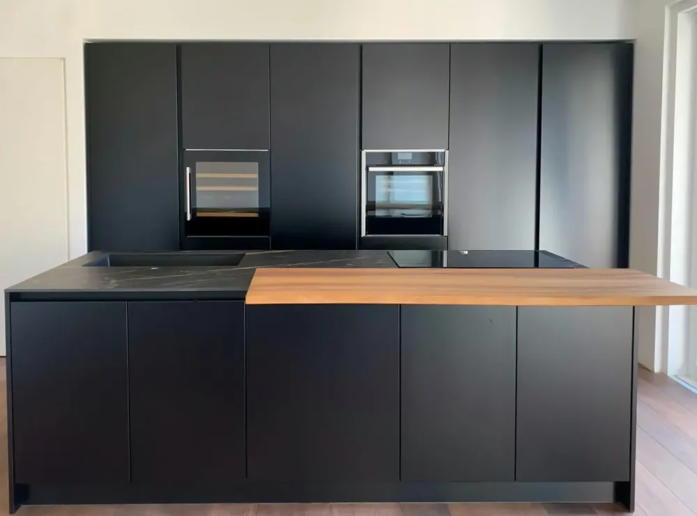 Cucina antracite design ad isola Ingrosso cucine moderne icm12 Cucine Ad Isola|Cucine Design