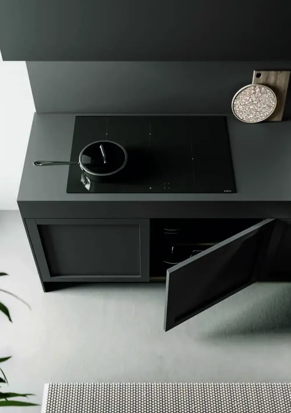 Clearance Cucina antracite design Penta / lungomare compo 11 scontata Cucine Lineari|Cucine Design