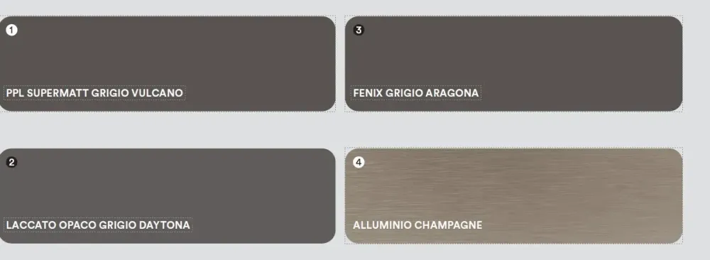 Clearance Cucina antracite design Penta / lungomare compo 11 scontata Cucine Lineari|Cucine Design