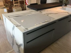 Cucina antracite moderna con isola Carattere a soli 13104 Euro^Scavolini Discount