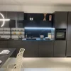 Outlet Cucina antracite moderna lineare Libra Cucine Lineari|Cucine Moderne