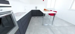 Astra Cucina antracite moderna lineare Sp22 scontata- Cucine Lineari|Cucine Moderne