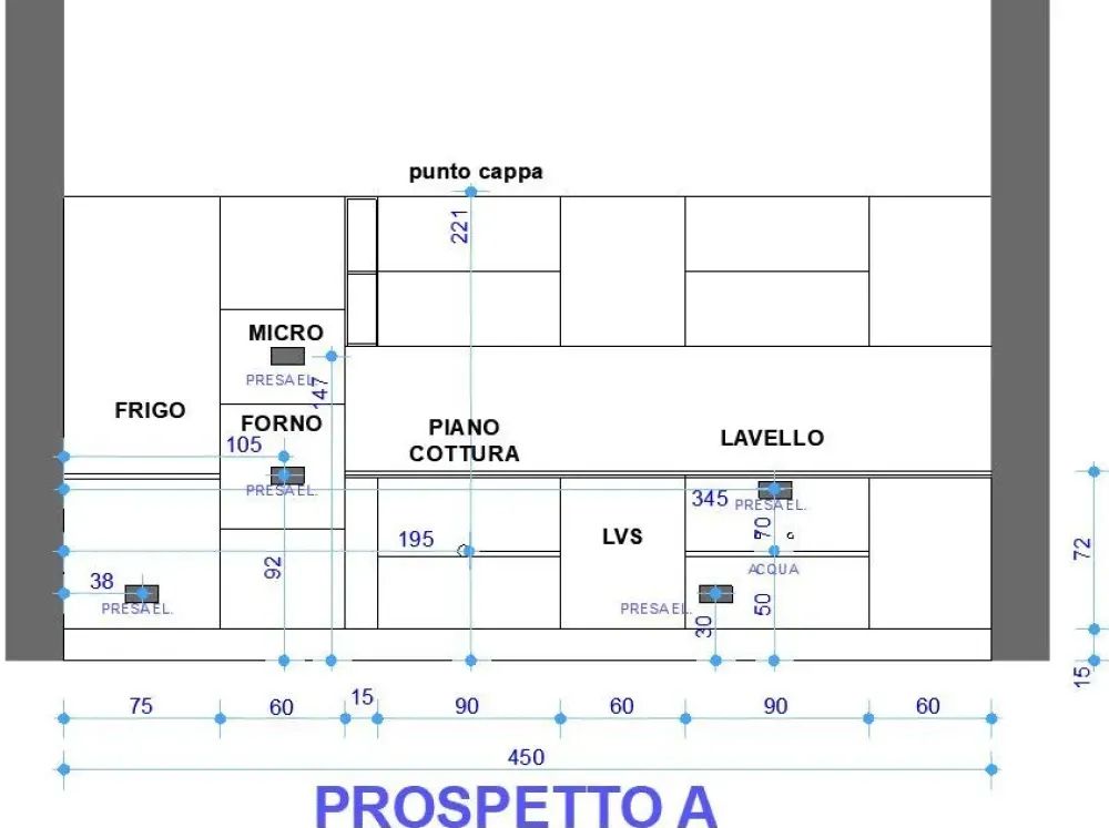 Astra Cucina antracite moderna lineare Sp22 scontata- Cucine Lineari|Cucine Moderne