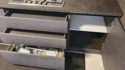 Cucina antracite moderna lineare Maya 3 a soli 5877 Euro Cucine Lineari|Cucine Moderne