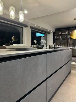 Online Cucina antracite moderna con isola Aliant a soli 21800 Euro Cucine Ad Isola|Cucine Moderne