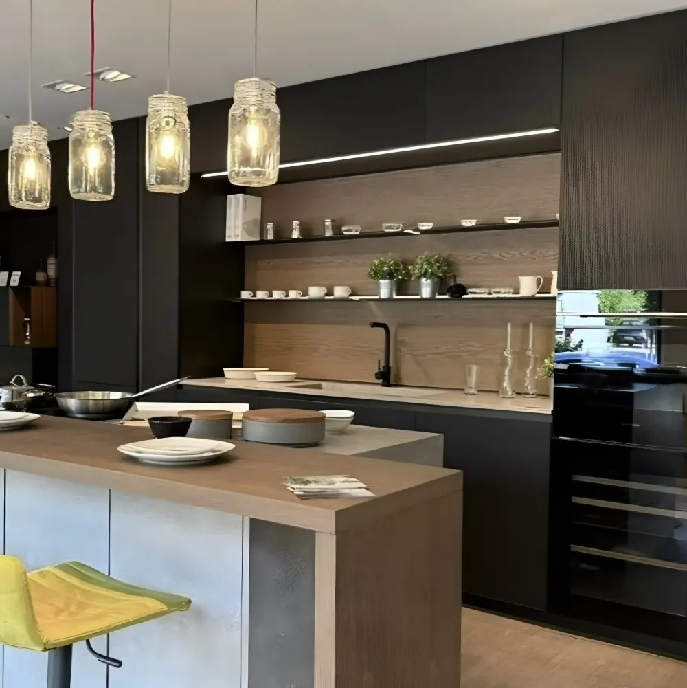 Online Cucina antracite moderna con isola Aliant a soli 21800 Euro Cucine Ad Isola|Cucine Moderne