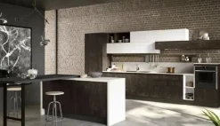 Hot CUCINA con penisola Ginevra SCONTATA 45% Cucine Con Penisola|Cucine Moderne