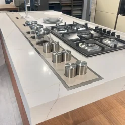 Clearance Cucina arancione design con isola Oyster pro laccata opaco a soli 13700€ Cucine Ad Isola|Cucine Design