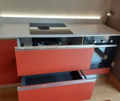 CUCINA lineare Rosso marocco SCONTATA 30%^Ar-Due Online