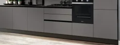 Ar-Due Cucina moderna lineare grigia in laminato opaco Easy promo- Cucine Lineari|Cucine Moderne