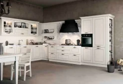 Hot Cucina classica ad angolo bianca in legno Asolo 3 Cucine Ad Angolo