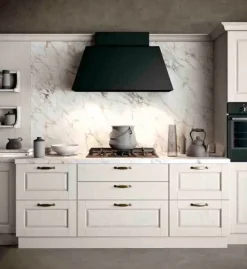 Hot Cucina classica ad angolo bianca in legno Asolo 3 Cucine Ad Angolo