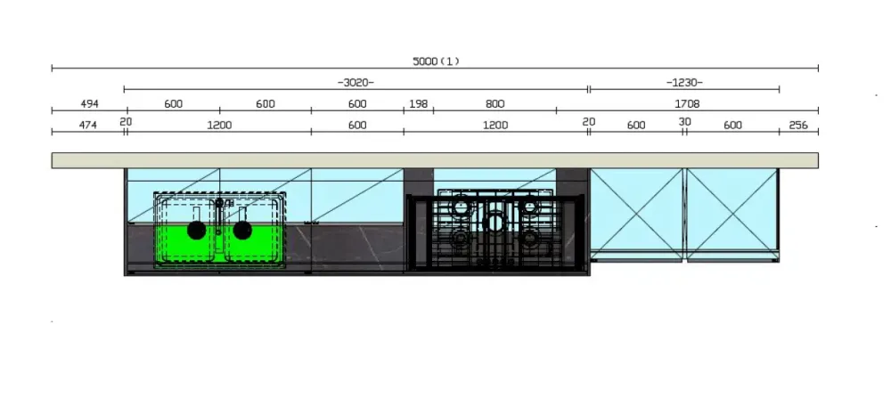 Sale CUCINA Cloe PREZZO OUTLET scontata 40% Cucine Lineari|Cucine Moderne