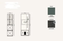 Outlet Cucina design con isola altri colori in laminato opaco Cloe Cucine Ad Isola|Cucine Design