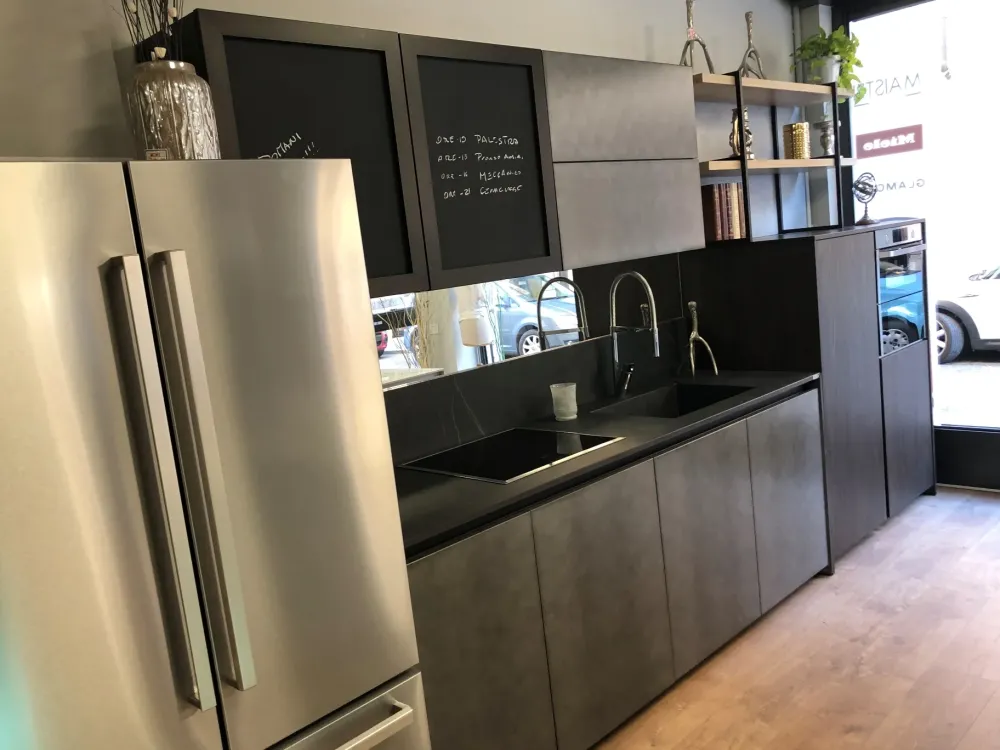 Arredo3 CUCINA lineare Cemento SCONTATA 40%- Cucine Lineari