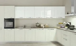 Arredo3 Cucina moderna ad angolo altri colori in laminato materico Cucina modello cloe della cucine- Cucine Ad Angolo|Cucine Moderne