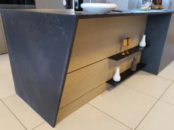 Discount Cucina moderna con isola grigia in laccata opaco K6 asia Cucine Ad Isola|Cucine Moderne