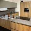 Arredo3 Cucina moderna con penisola altri colori in laminato materico Kali- Cucine Con Penisola|Cucine Moderne
