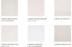 Outlet Cucina moderna con penisola bianca in laccata opaco Round Cucine Con Penisola|Cucine Moderne