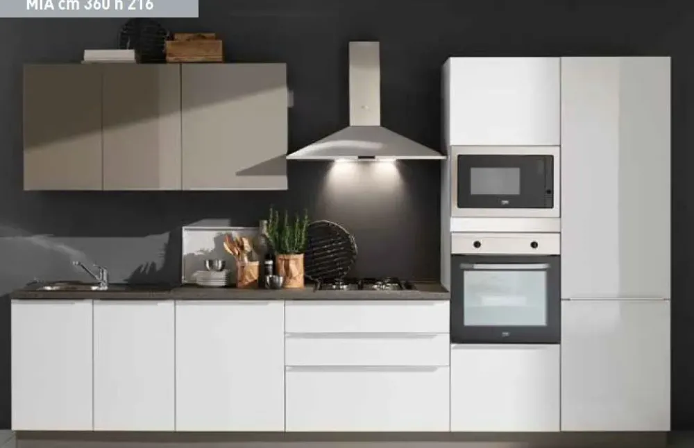 Cucina Cucina mia cm 360 h 216 OFFERTA OUTLET sconto 41%^Artigianale Discount