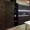 Cucina design lineare antracite in laccata Atelier - paolo biordi designer^Artigianale Outlet