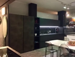 Cucina design lineare antracite in laccata Atelier - paolo biordi designer^Artigianale Outlet