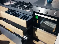 Clearance CUCINA lineare Rovere antracite SCONTATA 44% Cucine Lineari|Cucine Moderne