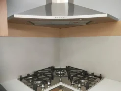 Cucina moderna ad angolo rovere chiaro in legno U813 crono 11^Artigianale Clearance