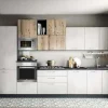 Artigianale Cucina moderna lineare altri colori in laminato materico Modello mart 360- Cucine Lineari|Cucine Moderne