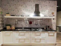 Cucina moderna ad angolo bianca in legno Cucina^Ar-Tre Clearance