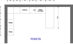 CUCINA con penisola Sp22 SCONTATA^Astra Best