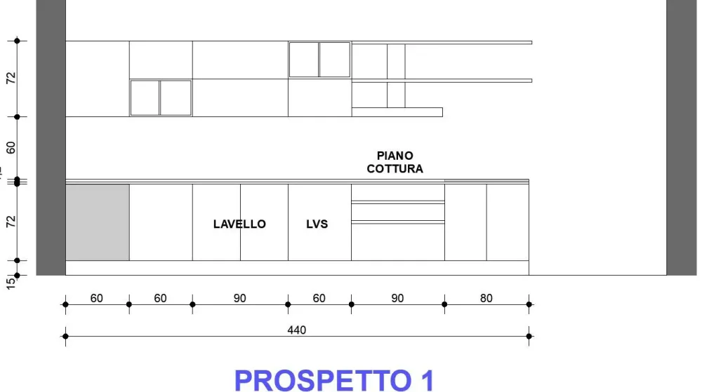 CUCINA con penisola Line SCONTATA^Astra Sale