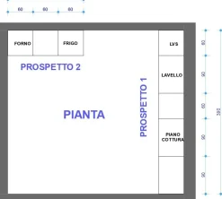Outlet Cucina design lineare tortora in laccato opaco Sp22 Cucine Lineari|Cucine Design