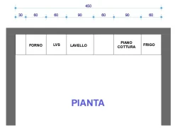 Cucina design lineare bianca in laccato opaco Sp22^Astra Online