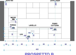 Cucina design lineare bianca in laccato opaco Sp22^Astra Online