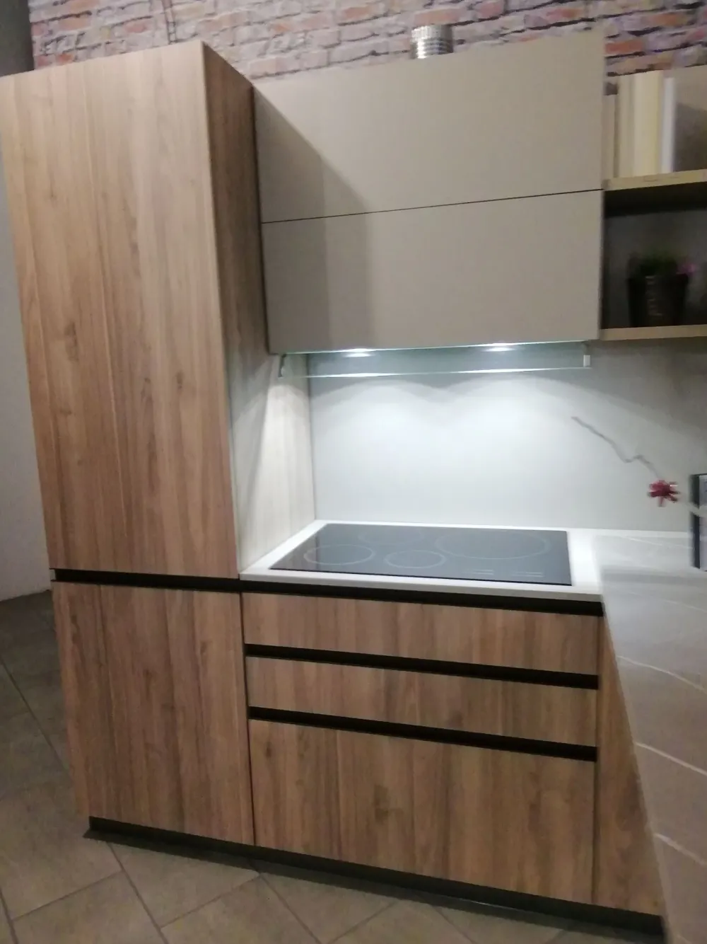 Best Cucina Noce brera OFFERTA OUTLET sconto 50% Cucine Lineari|Cucine Moderne