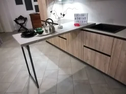 Best Cucina Noce brera OFFERTA OUTLET sconto 50% Cucine Lineari|Cucine Moderne
