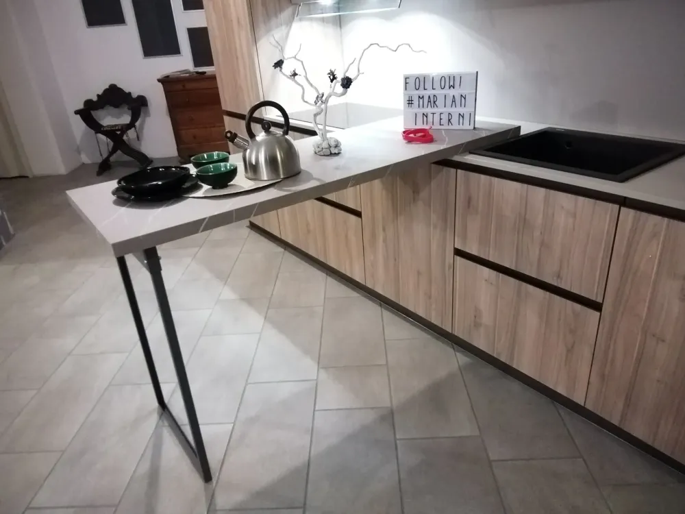 Best Cucina Noce brera OFFERTA OUTLET sconto 50% Cucine Lineari|Cucine Moderne
