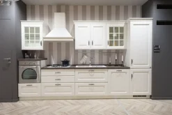 Hot Cucina Baltimora classica bianca lineare scontata 50% Cucine Lineari