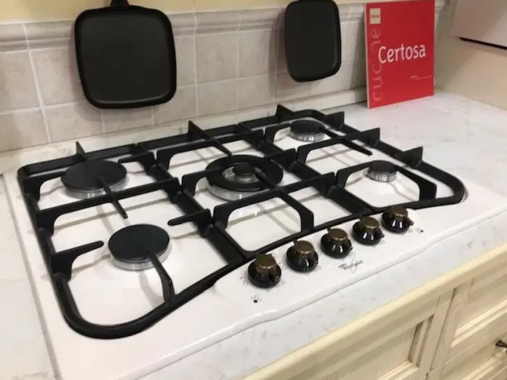 Febal Cucina bianca classica ad angolo Certosa- Cucine Ad Angolo