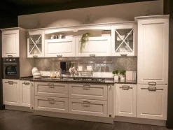 Outlet Cucina bianca classica lineare Agnese Cucine Lineari