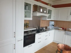 Collezione esclusiva Cucina bianca country ad angolo Granducato scontata- Cucine Ad Angolo|Cucine Country