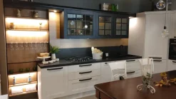 Aran Cucina bianca country ad angolo Cucina ylenia scontata- Cucine Ad Angolo|Cucine Country