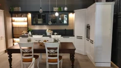 Aran Cucina bianca country ad angolo Cucina ylenia scontata- Cucine Ad Angolo|Cucine Country