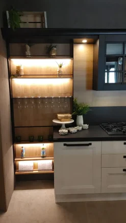 Aran Cucina bianca country ad angolo Cucina ylenia scontata- Cucine Ad Angolo|Cucine Country