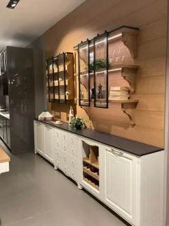 Sale Cucina bianca country ad isola Portrait Aster in Offerta Outlet. Cucine Ad Isola|Cucine Country