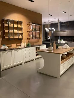 Sale Cucina bianca country ad isola Portrait Aster in Offerta Outlet. Cucine Ad Isola|Cucine Country